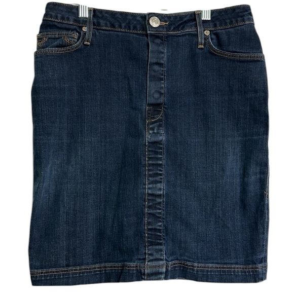 True Religion Jean Skirt Size 28 - Picture 1 of 9